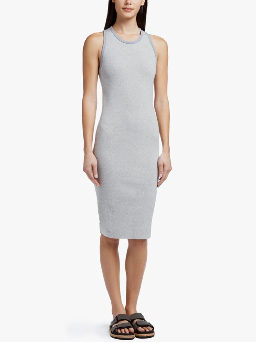JAMES PERSE Sporty Trim Rib Tank Dress SIZE SMALL / 1